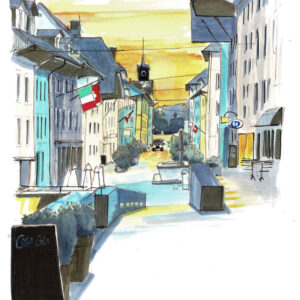 Blick in die Unterstadt Zofingen