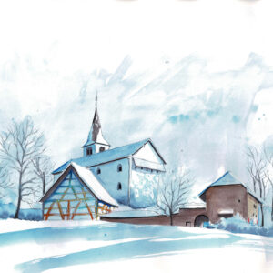 Enklave Büsingen Ostschweiz Winter