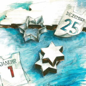 Weihnachtskarten Kalenderblatt