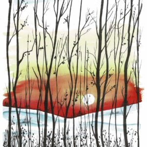 Weihnachtskarte Winterlandschaft