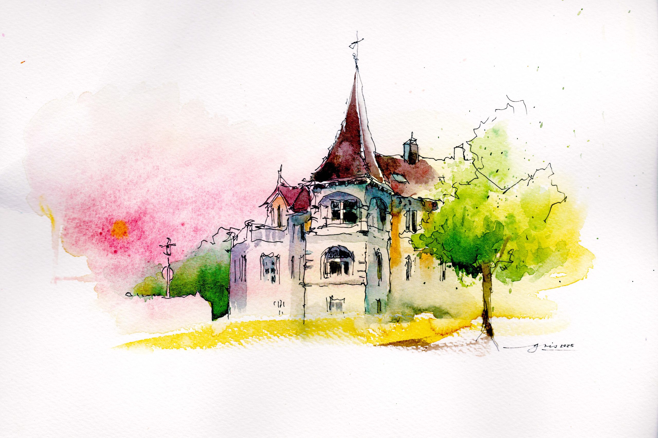 Workshop Gris "Urban Sketching für Fortgeschrittene" Sa 27.6 und So 28.6 2026